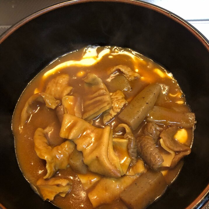 バターのコク♪カレーモツ煮込み^_^